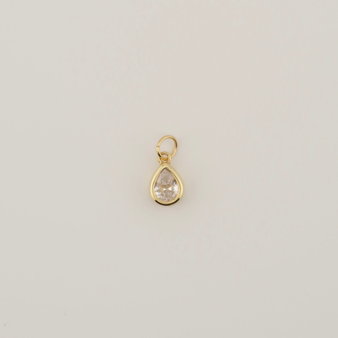 Teardrop Bezel Charm