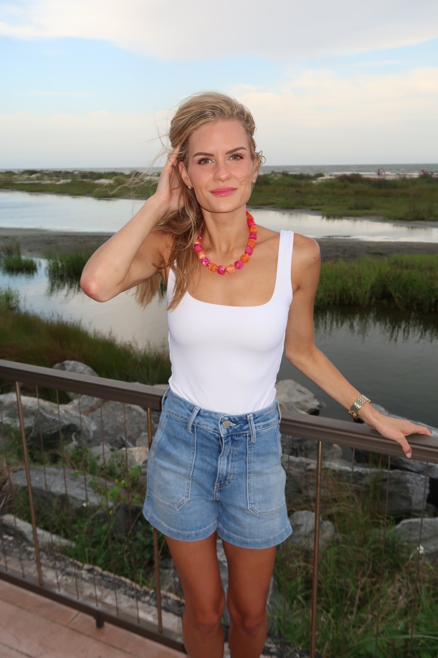 Aperol Spritz Necklace