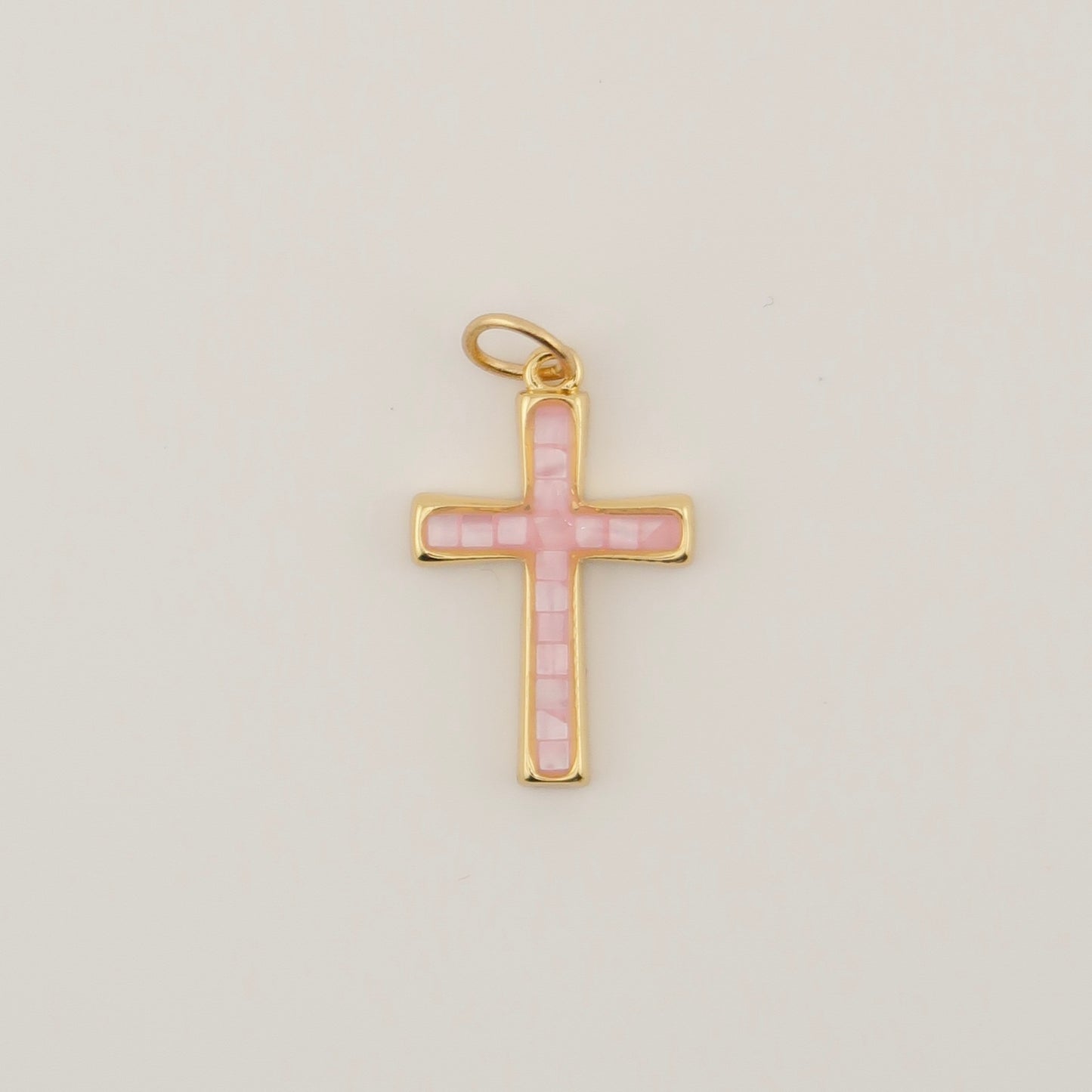 Opal Cross Charm
