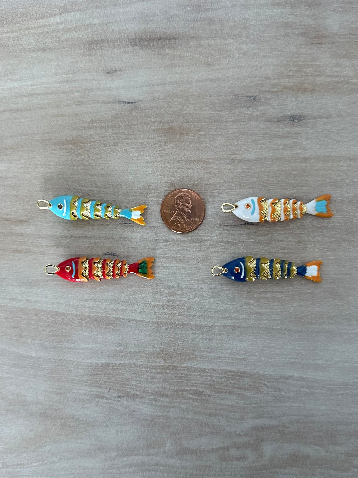 Colored Fish Charm