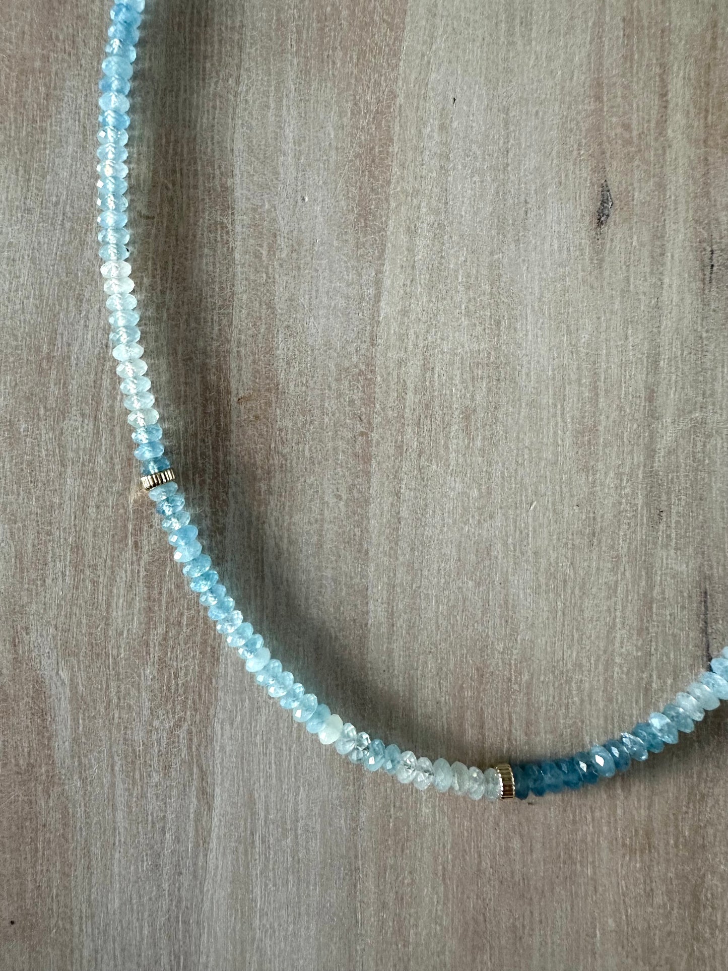 Dainty Aquamarine Necklace