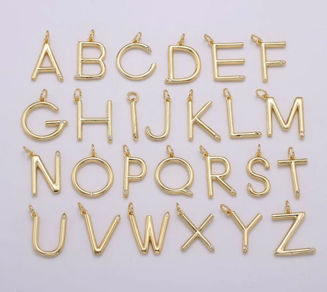 Skinny Initial Charm