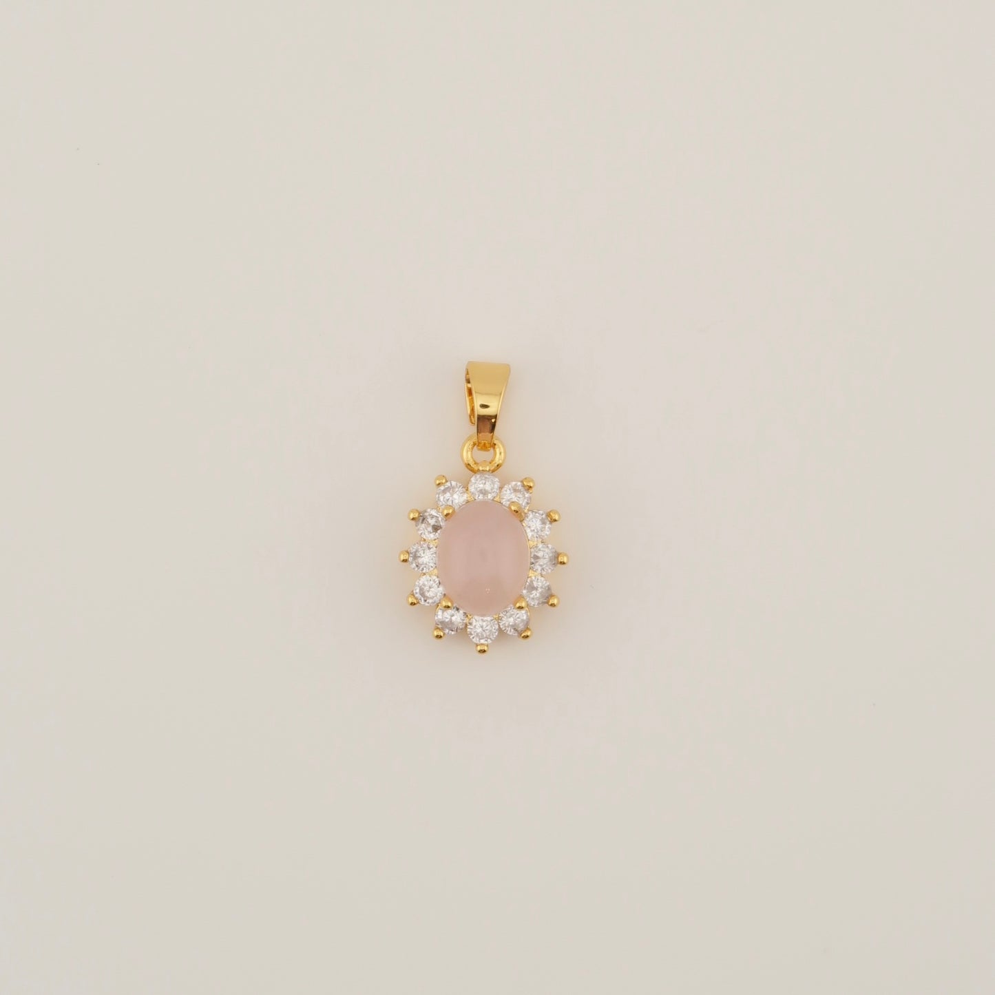 Rose Stone Charm