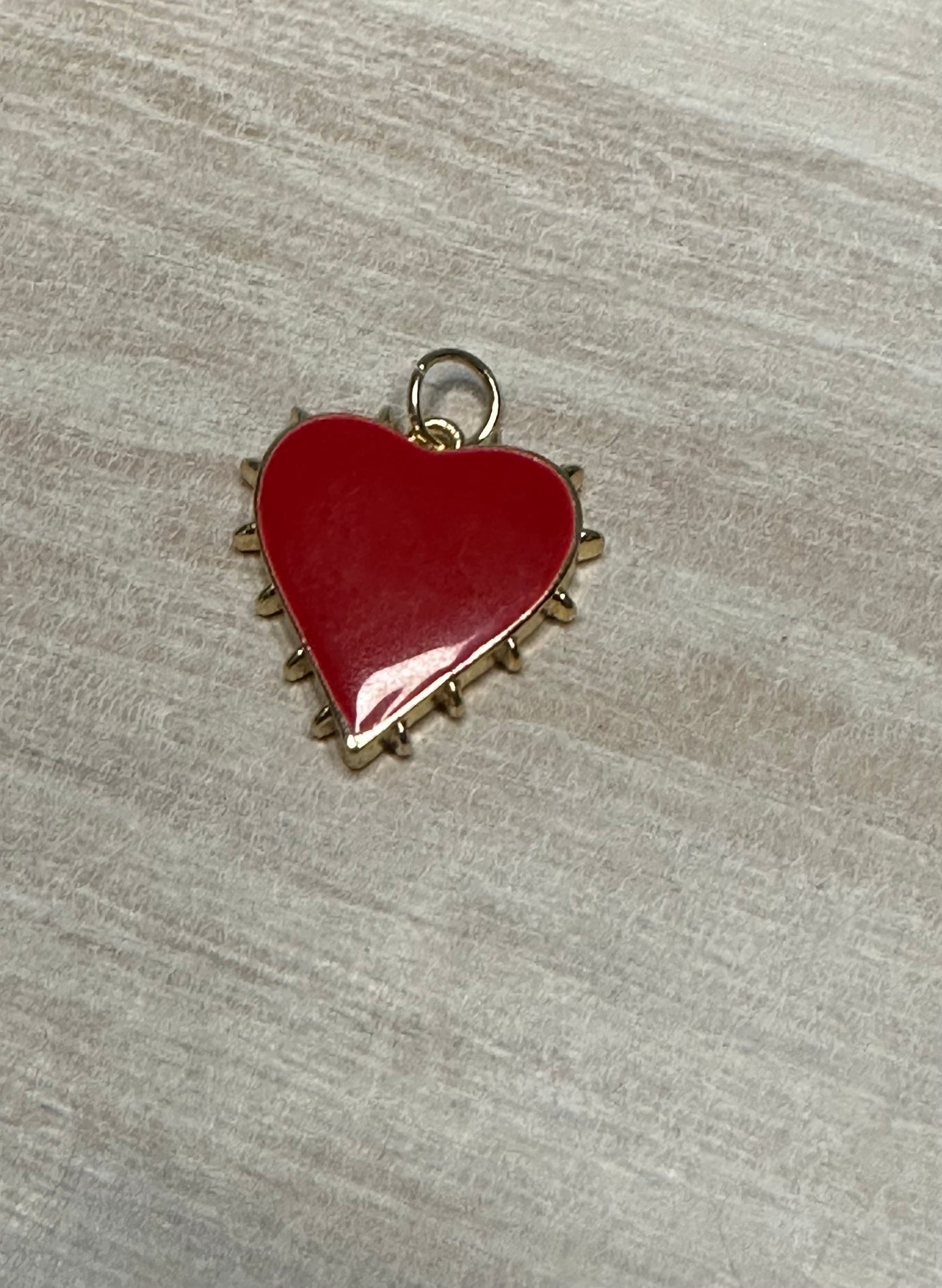 Spiked Heart Charm