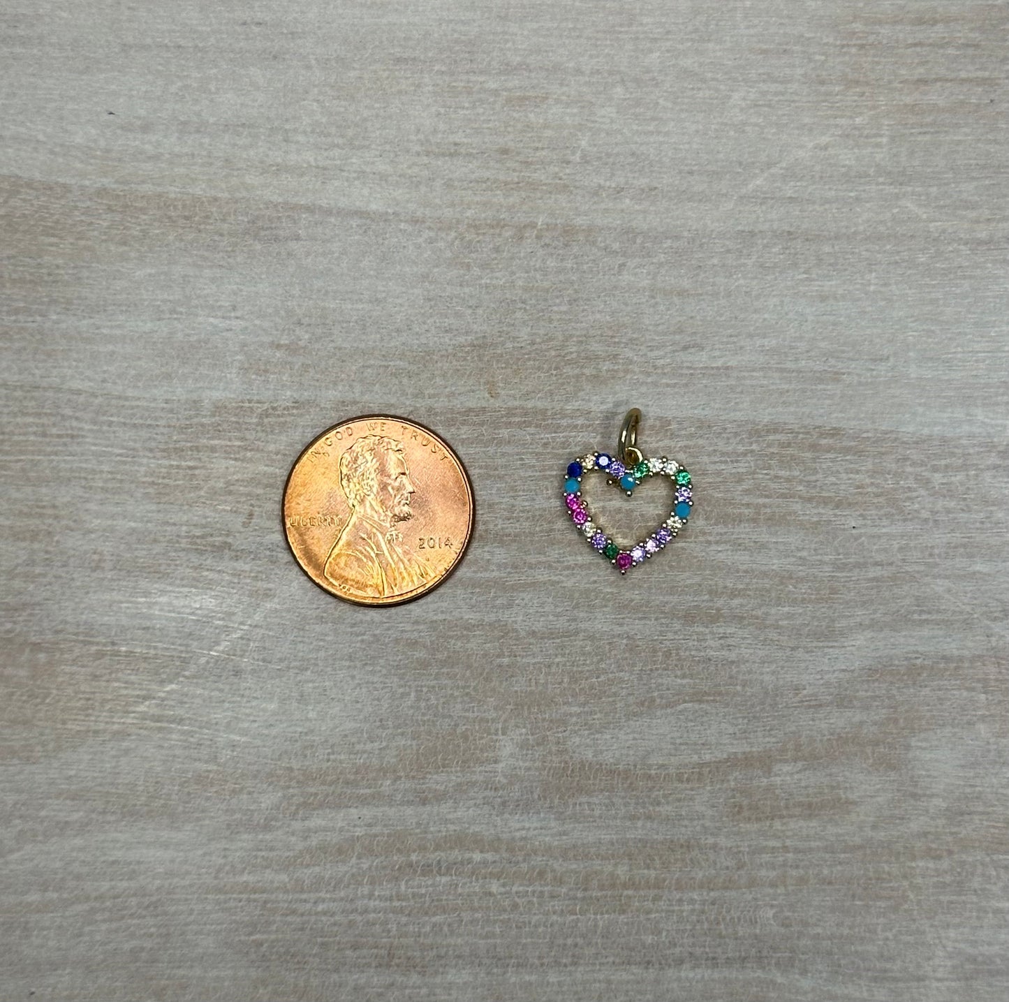 Colorful Heart Charm