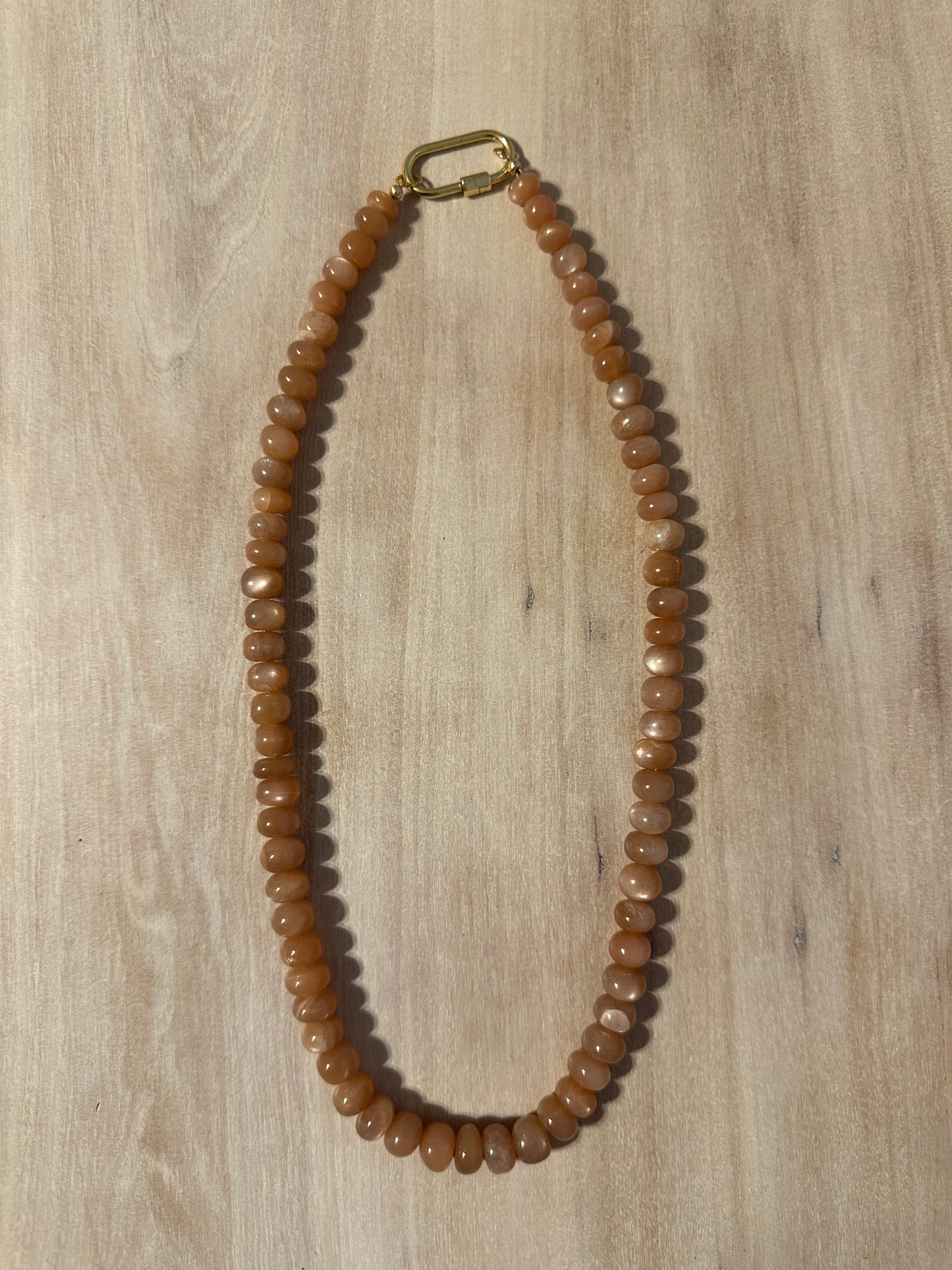Peach Moonstone Necklace
