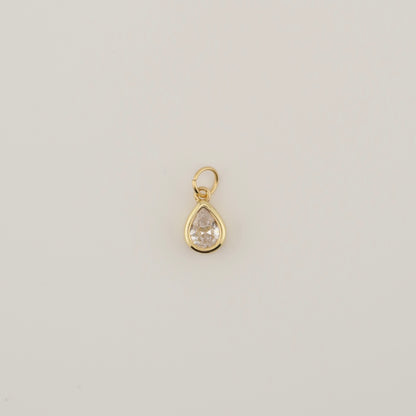 Teardrop Bezel Charm