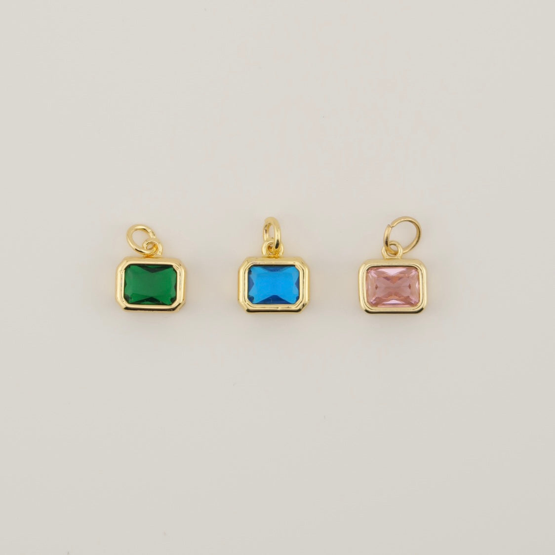 Baguette Bezel Charm