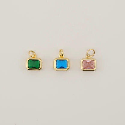 Baguette Bezel Charm