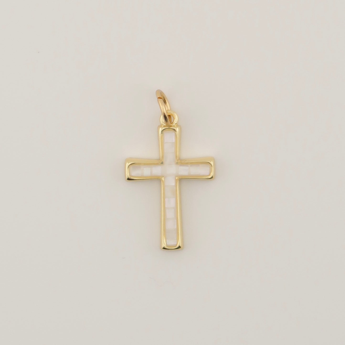 Opal Cross Charm