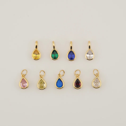 Teardrop Bezel Charm