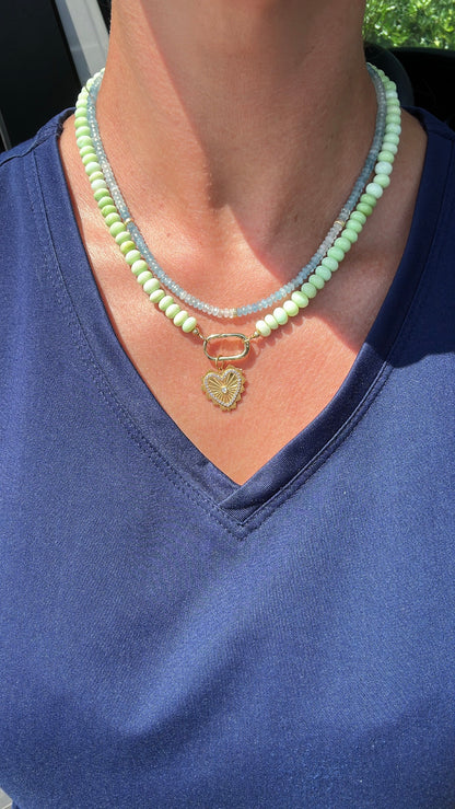 Dainty Aquamarine Necklace