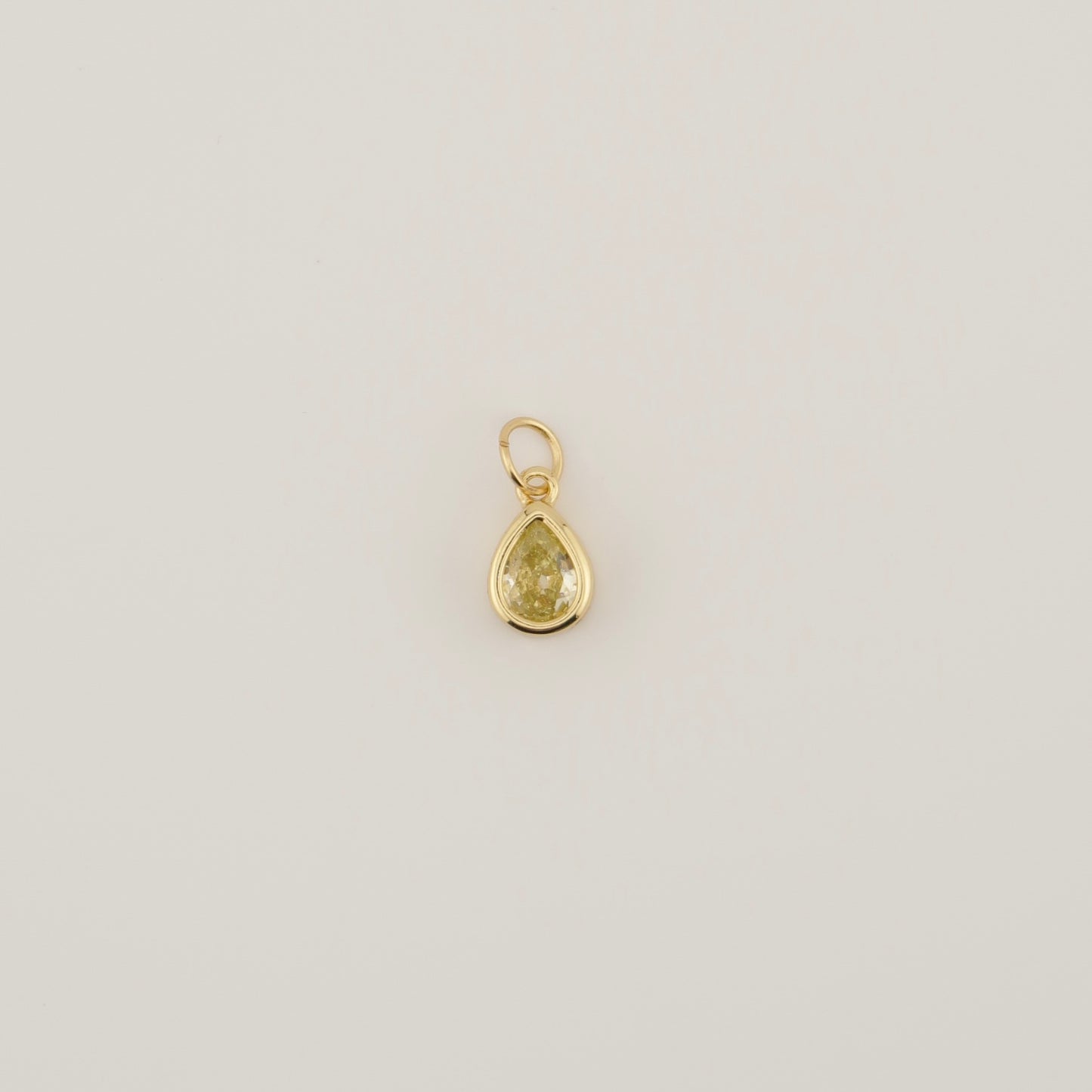 Teardrop Bezel Charm