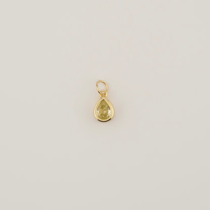 Teardrop Bezel Charm
