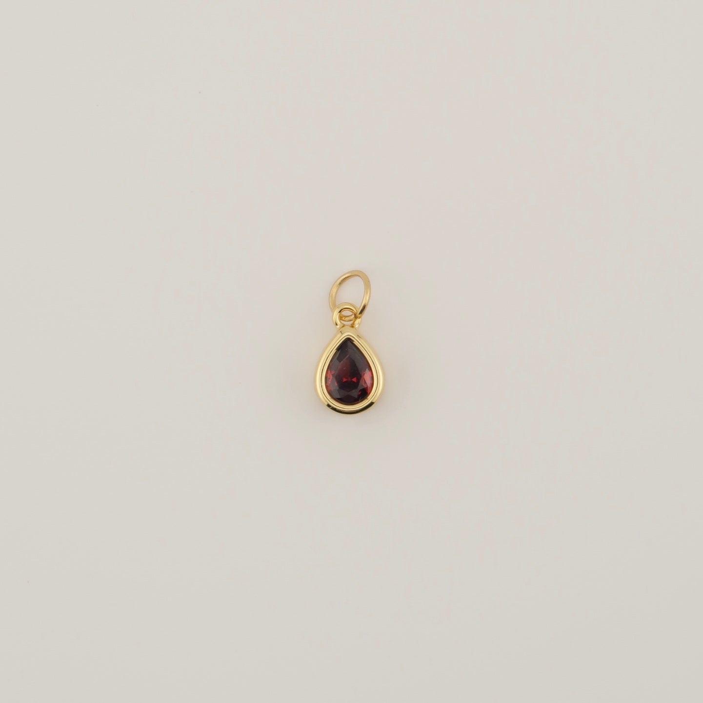 Teardrop Bezel Charm