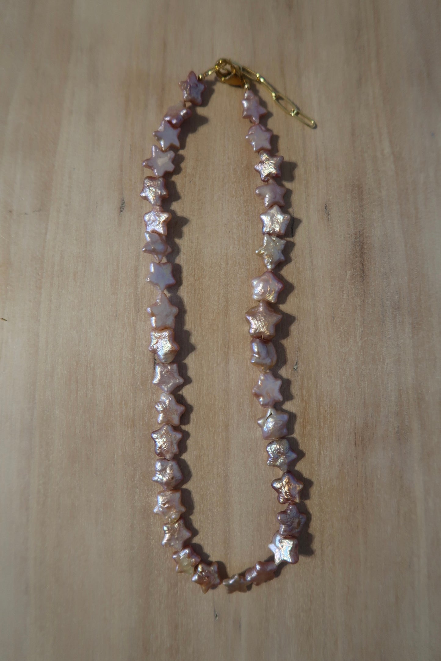 Mauve Stars Necklace