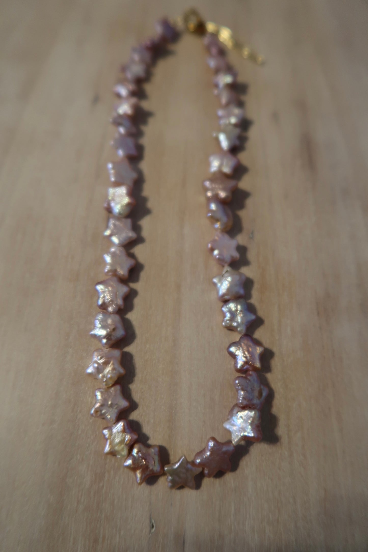 Mauve Stars Necklace
