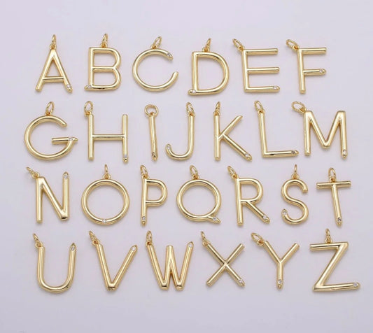 Skinny Initial Charm