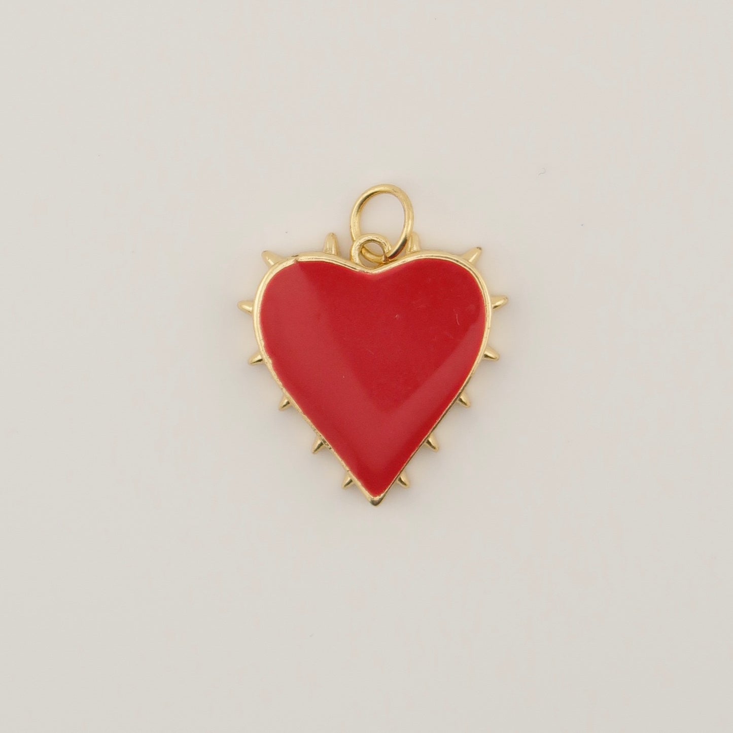 Spiked Heart Charm