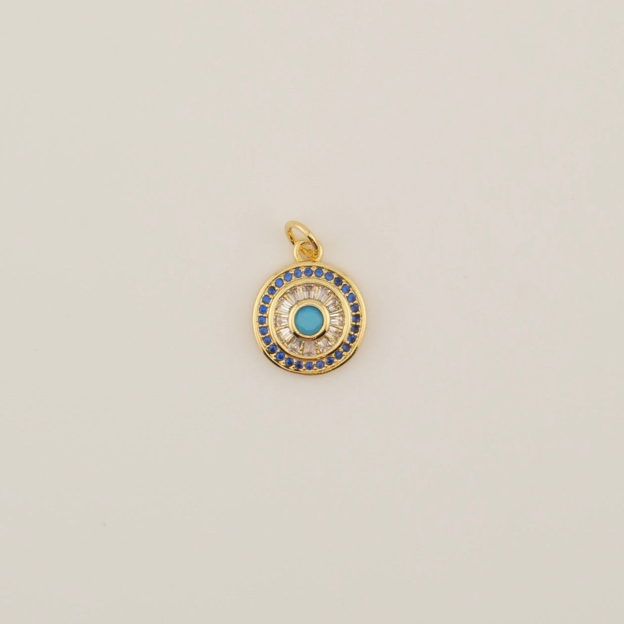 Turquoise Pave Charm