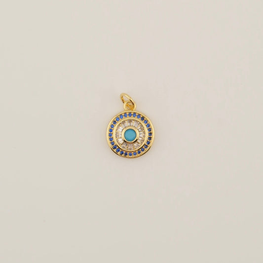 Turquoise Pave Charm