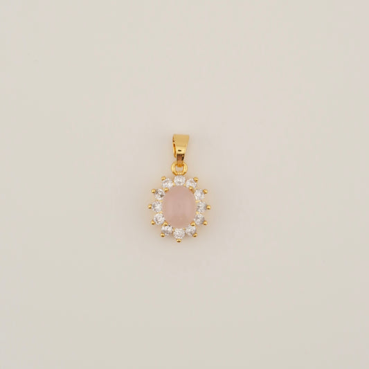 Rose Stone Charm