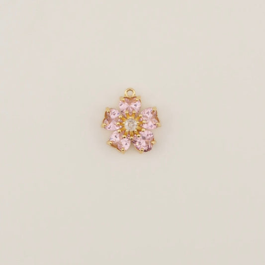Pink Flower Charm