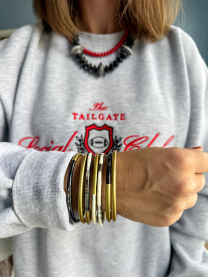 Gold Horn Bangle Set