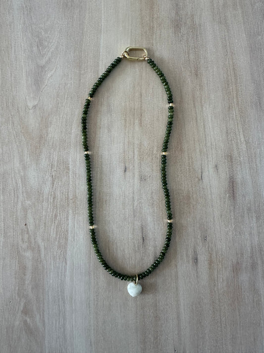 Dainty Olive Necklace