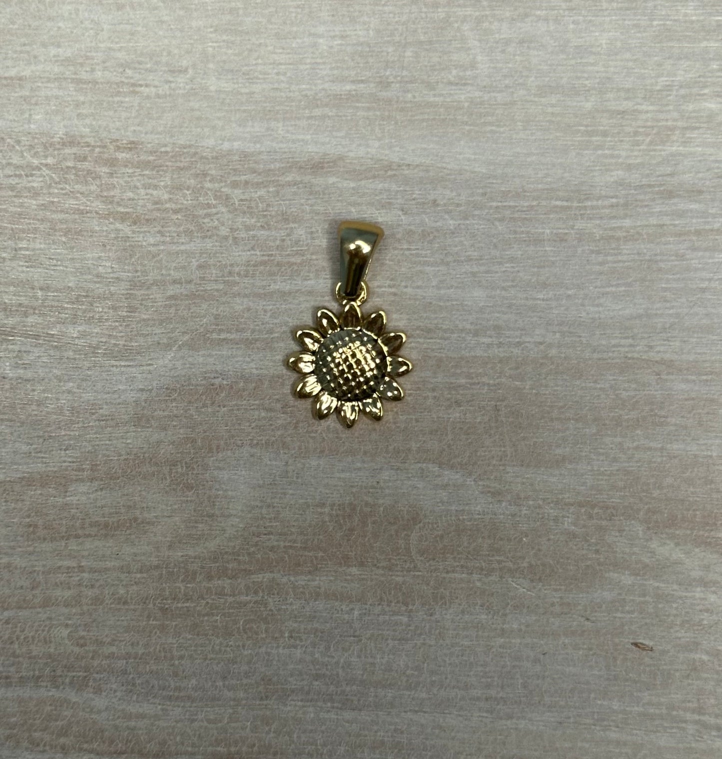 Gold Sunflower Charm