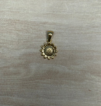 Gold Sunflower Charm