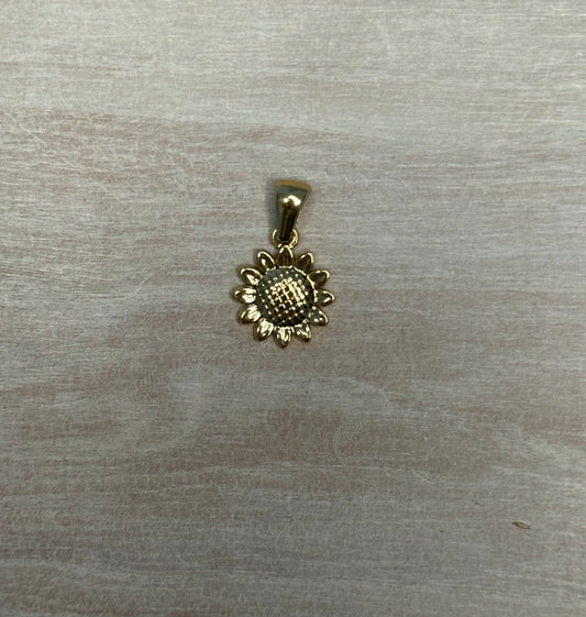Gold Sunflower Charm