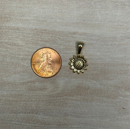 Gold Sunflower Charm