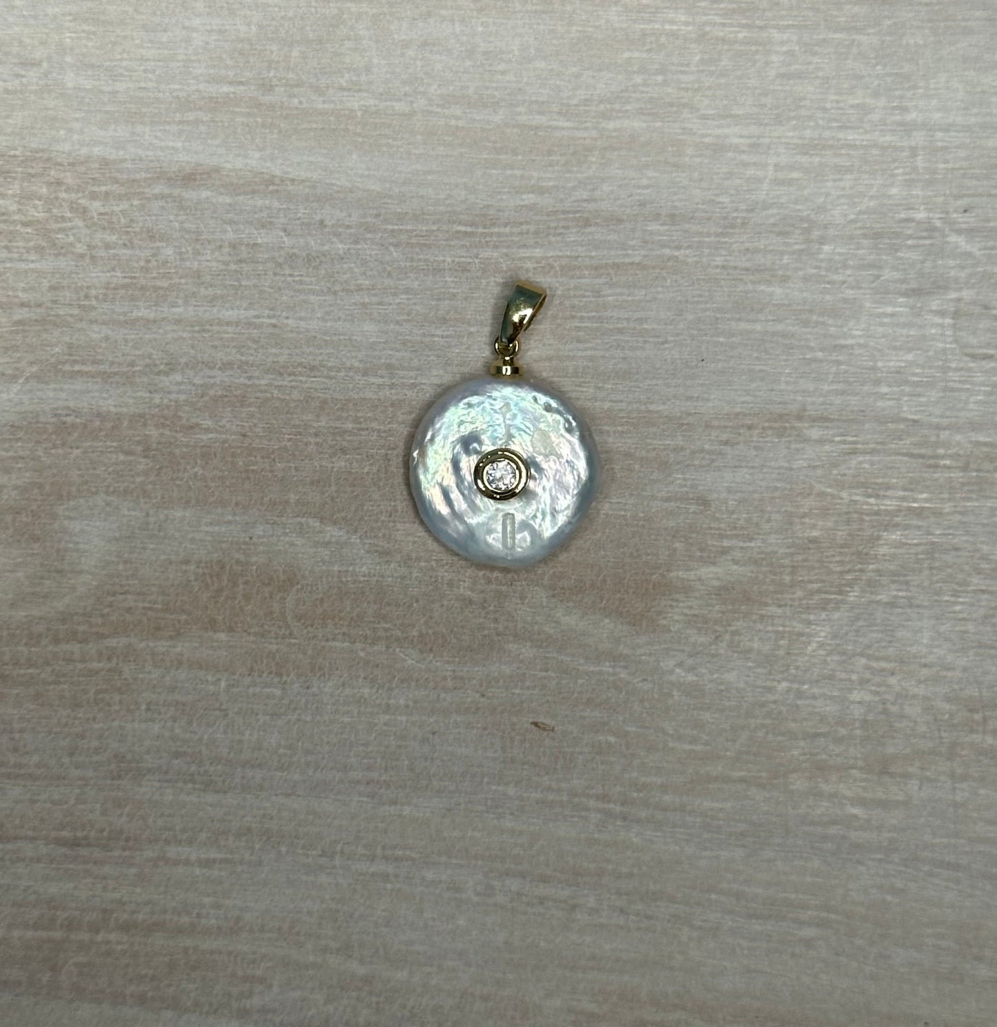 Freshwater Pavé Pearl Charm