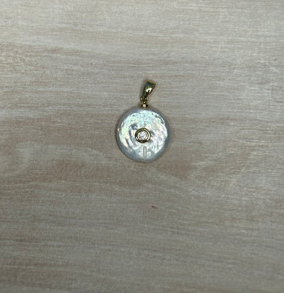 Freshwater Pavé Pearl Charm
