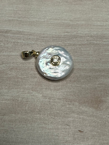 Freshwater Pavé Pearl Charm