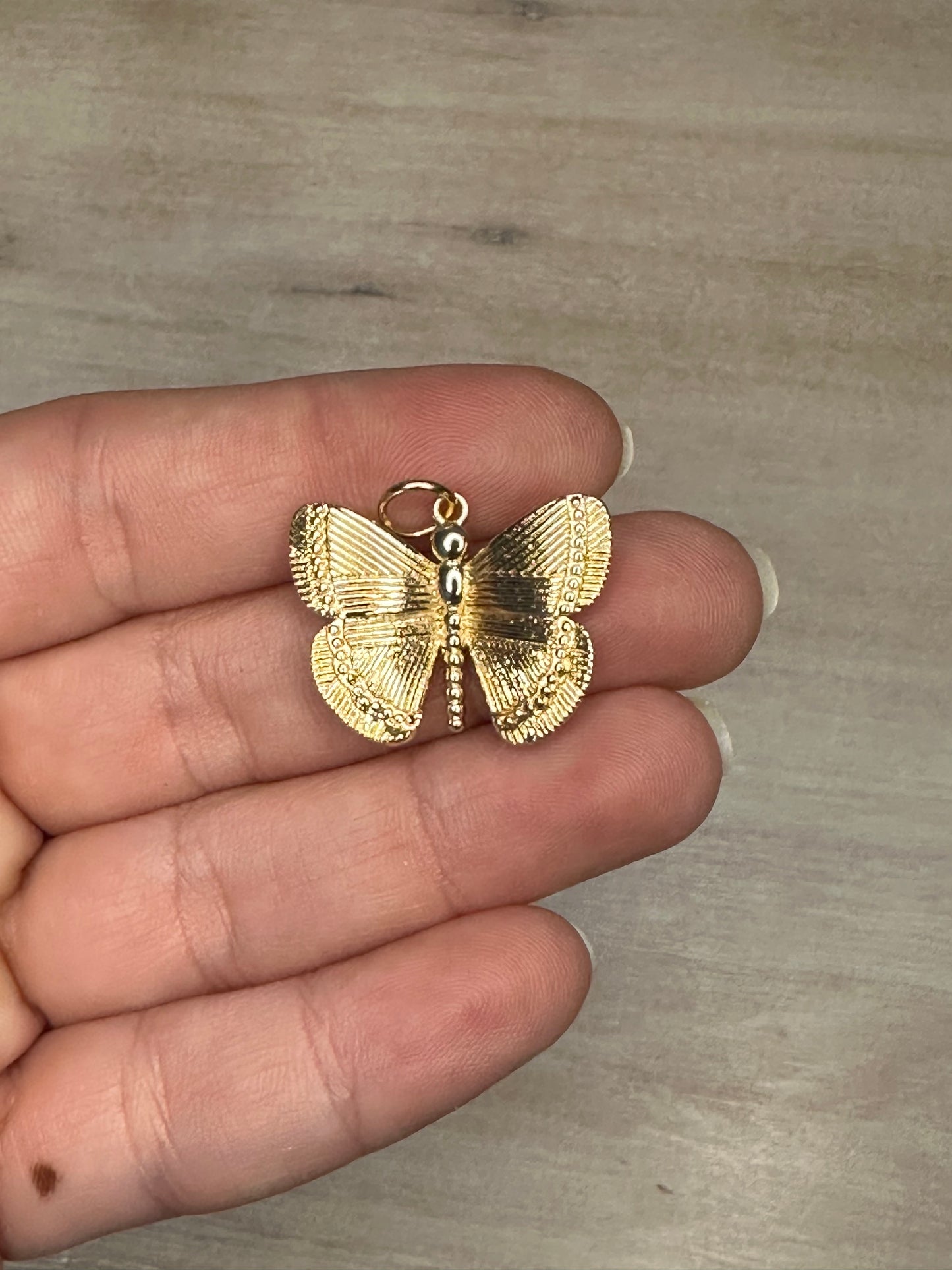 Gold Butterfly Charm