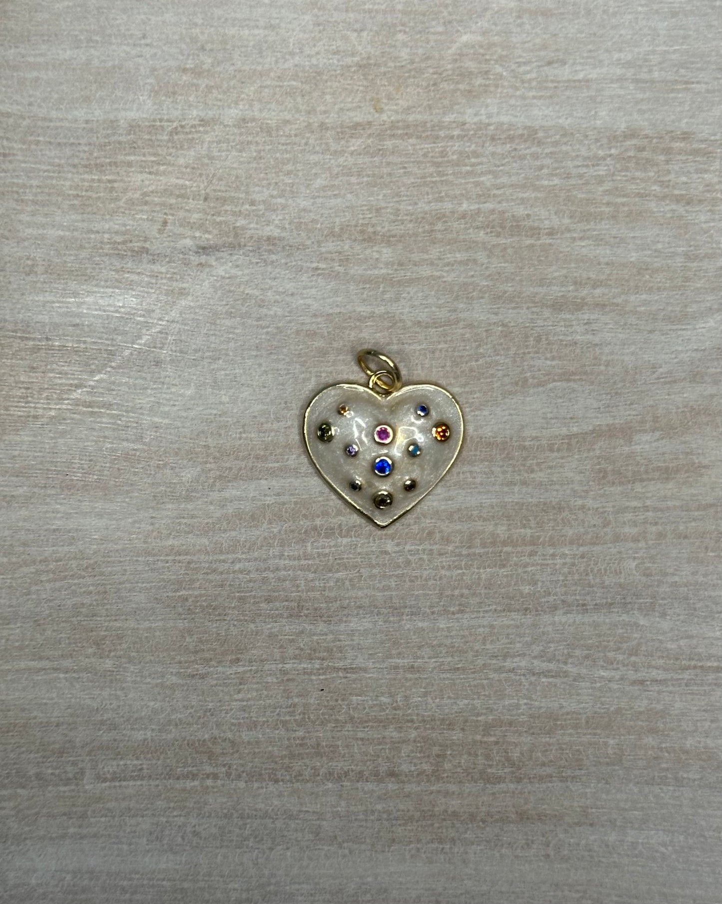Multicolor Heart Charm