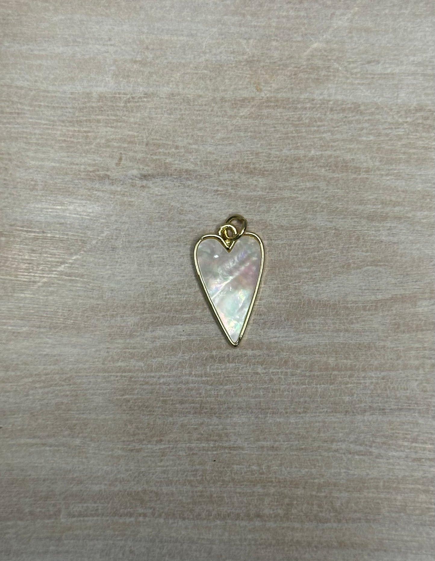 Elongated Heart Charm