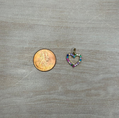 Colorful Heart Charm