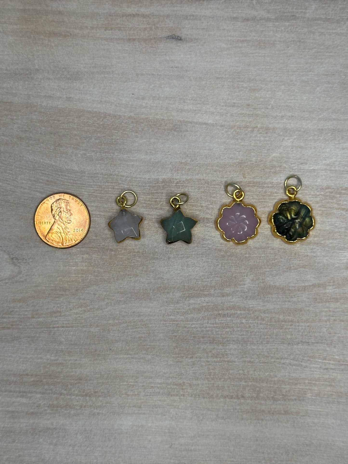 Gemstone Shapes Charm
