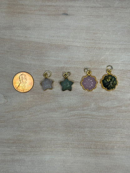 Gemstone Shapes Charm