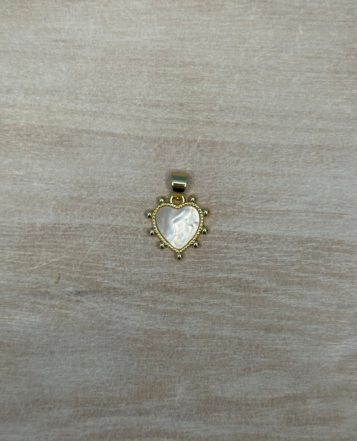 Studded Heart Charm