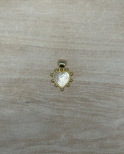 Studded Heart Charm