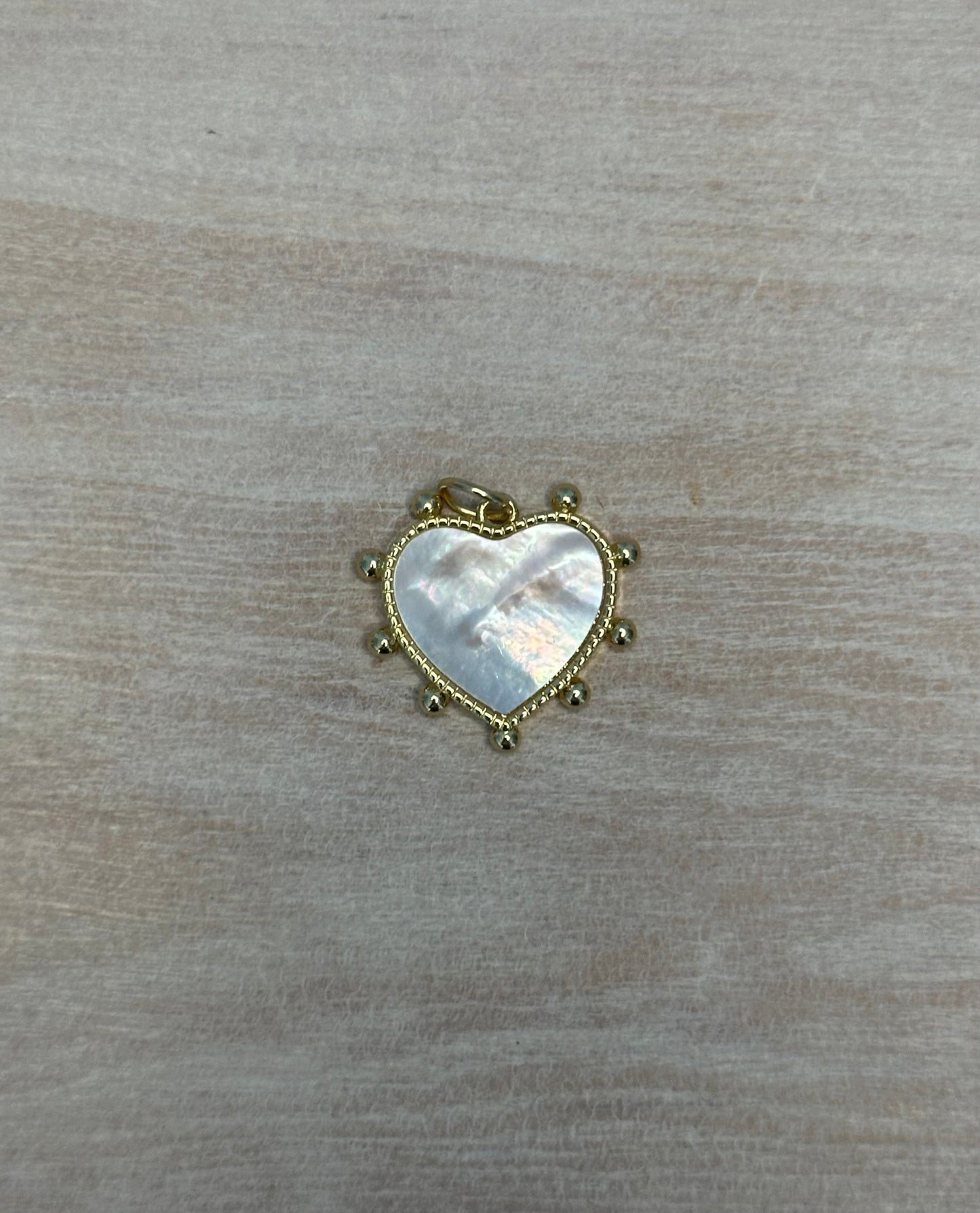 Studded Heart Charm