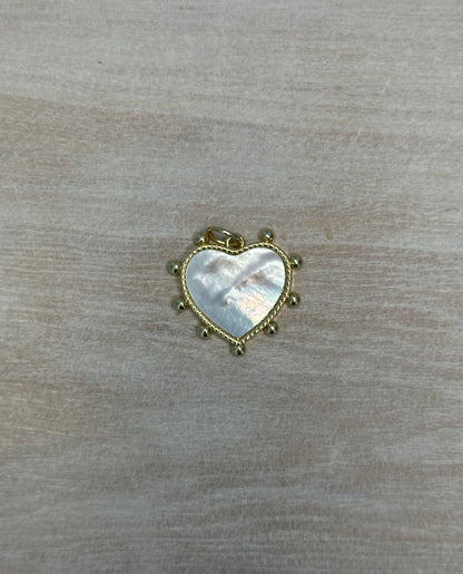 Studded Heart Charm