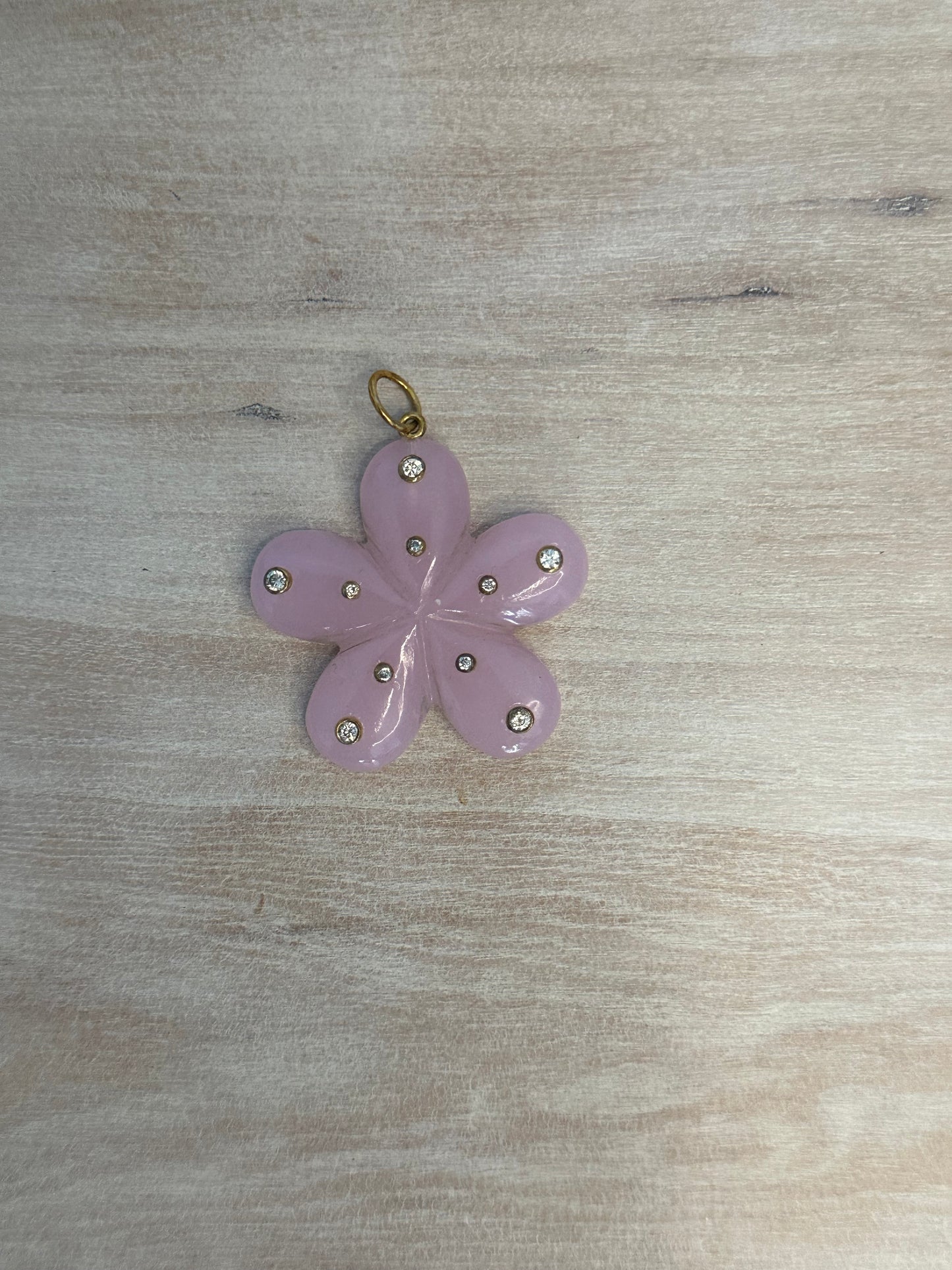 Gemstone Flower Charm