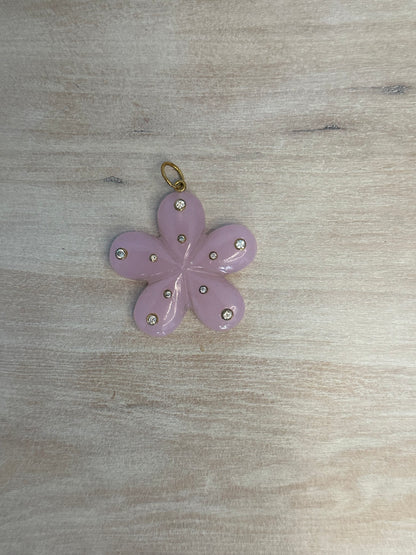 Gemstone Flower Charm